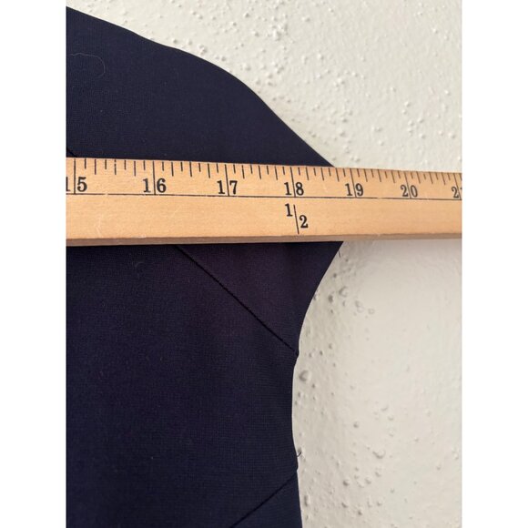 Alexia Admor Womens XL Short Sleeve Navy Katrina Military Sheath Midi Dress - Picture 9 of 12